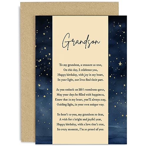 Old English Co. Birthday Card For Grandson