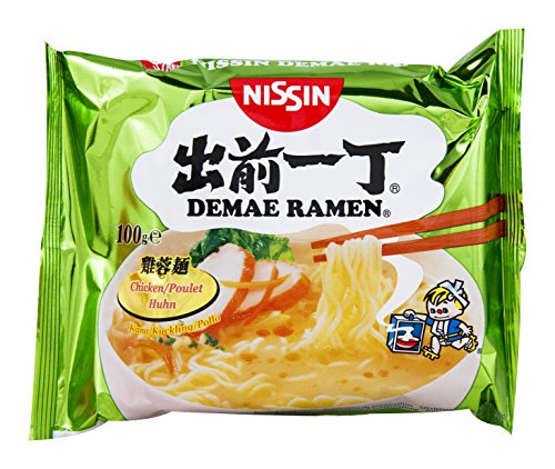 NISSIN Demae Ramen - Soupe de nouilles instantanées en sachet saveur Poulet 100g (Lot de 15 sachets) Cover