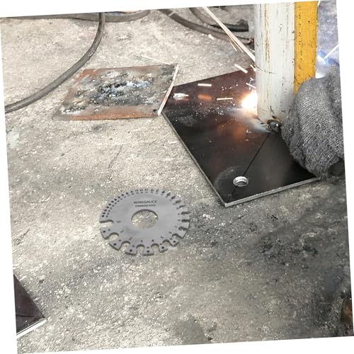 Juego de 2 calibradores de espesor de metal de acero inoxidable para inspección de soldadura y medición precisa de alambres, para uso doméstico y automotriz miniatura 7