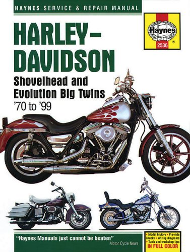 Harley Davidson Shovelhead & Evolution Big Twins 1970-1999 (Haynes Service & Repair Manual)