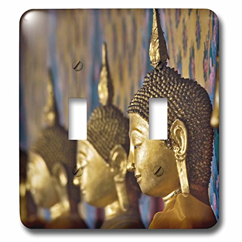 Interruptor doble Wat Arun Tailandia 3dRose LSP_70819_2 para pared 2