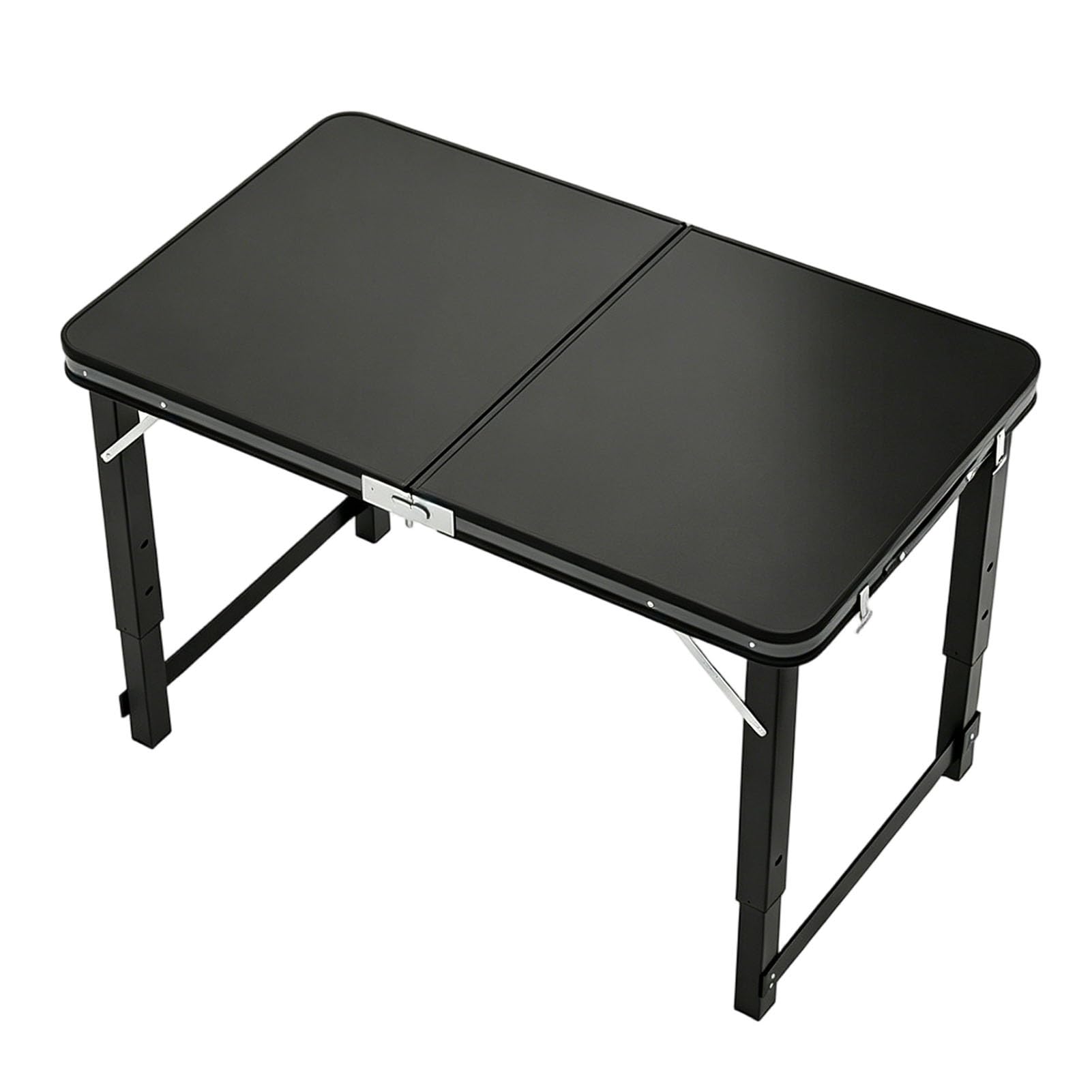 Table de camping pliante 120cm réglable sur 3 hauteurs en aluminium portable