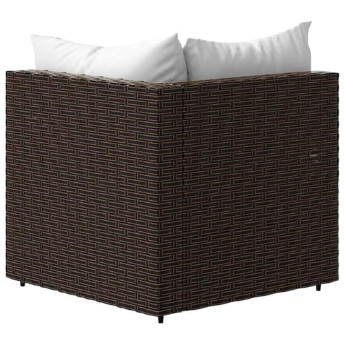 Salon de balcon en rotin avec canapé d'angle pour optimiser les petits espaces - 7