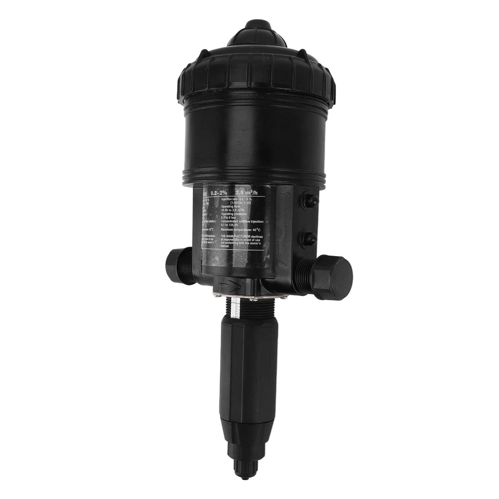 Cocoarm Inyector de Fertilizante Ajustable, Bomba Dosificadora Proporcional Automática de Plástico para Riego de Jardines y Cuidado del Ganado (0,2 a 2%)