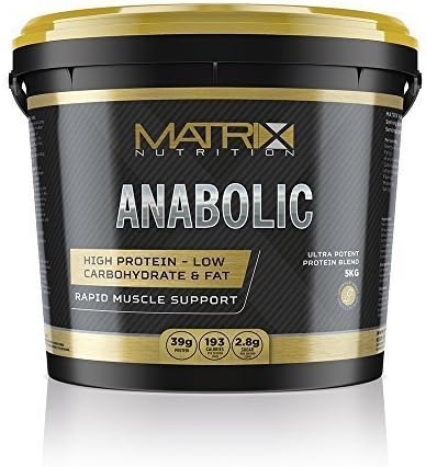 Matrix Nutrition Anabolic Protein Powder - Whey Protein Blend - 80% Protein - Muscle Mass Shake (Chocolate Mint, 5KG)