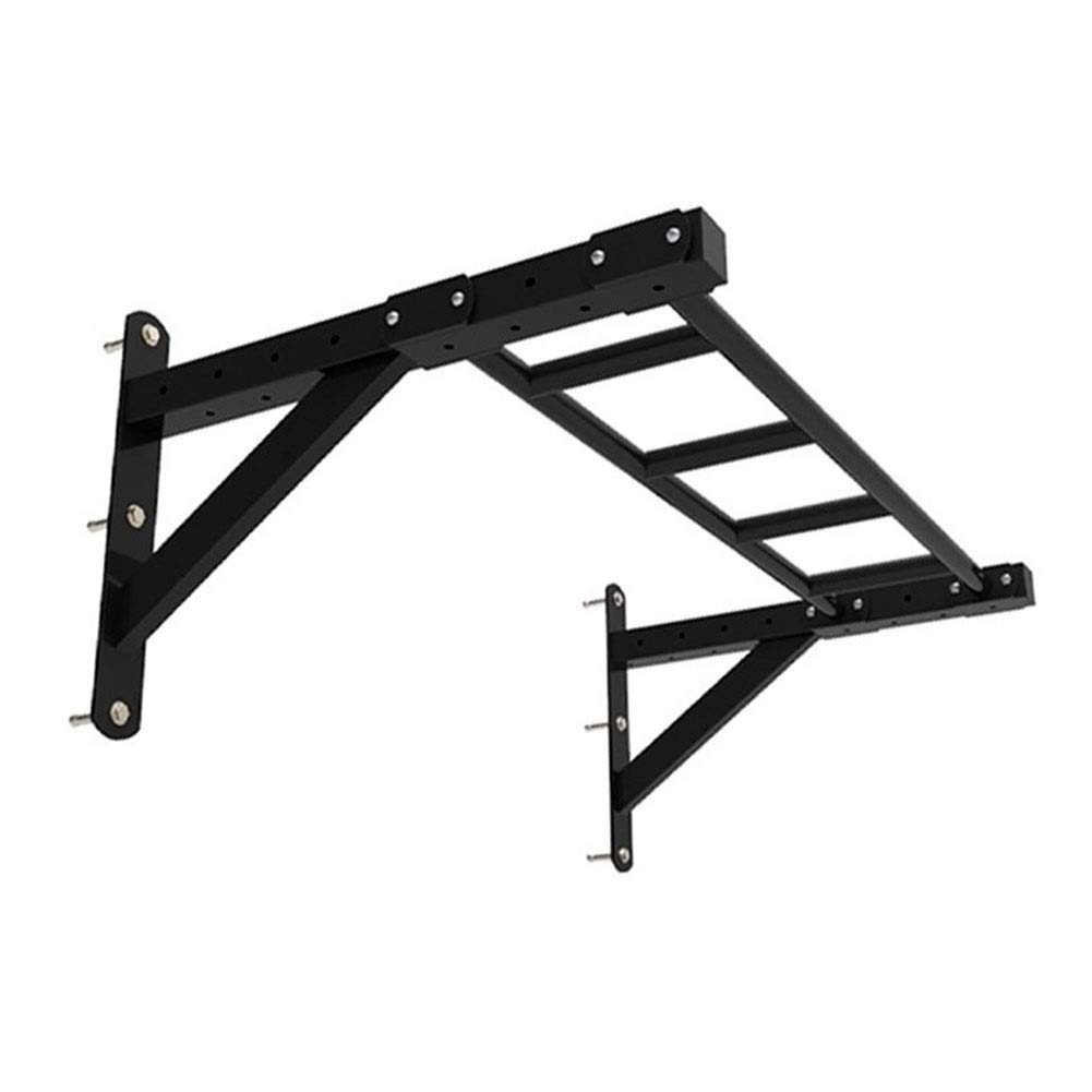 HTTGDGDH Pull-Up Bars Wall-Mounted Chin Up Bar, Steel Horizontal Bar, Adjustable Distance Wall Climbing Frame, 3 Styles, Load 300Kg,Red-Style 1