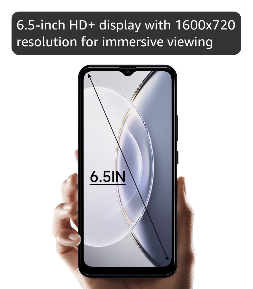 X1 2025 New 4G LTE GSM Unlocked Cell Phone 6.5” HD+ Screen Mobile Phones 2GB RAM Android 10 Smart Phone 16MP Smartphone Dual SIM (for T-Mobile Only USA Market) Face Unlock (Black)