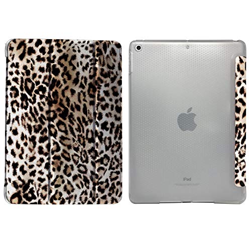 Image of DuraSafe Cases for iPad PRO 11 Inch 1st [ PRO 11 1 Gen 2018 ] A1980 A1934 A2013 A1979 MTXN2HN /A MTXP2HN /A MTXR2HN /A MTXQ2HN /A Smart Adjustable Stand Feature Printed Sleek Design Flip Case - Leopard