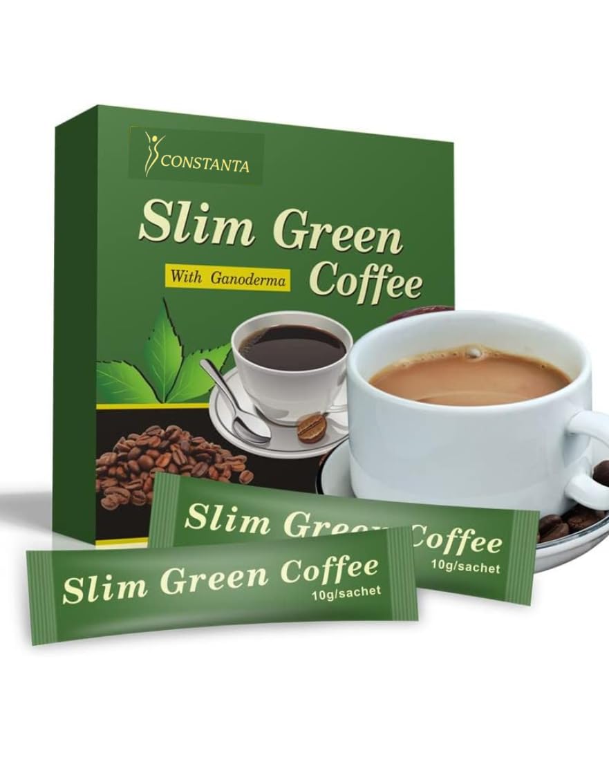 Wins Town - Slim Green Coffee with Ganoderma Control Weight Loss Fat Burning Health Coffee