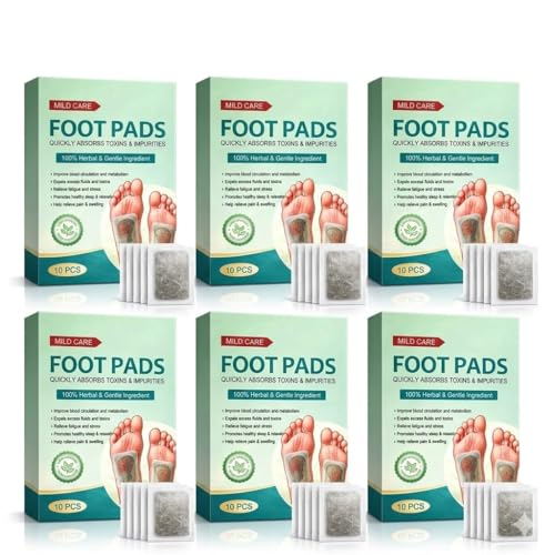 Image of Foot Patches (Pack Of 60)| Foot Pads For Weight Loss | Detox Foot Patches| Foot Pads for Detoxification|Natural Bamboo Vinegar Ingredients for Sleep Aid,Pain Relief,Herbal Skin Cleansing & Night Care