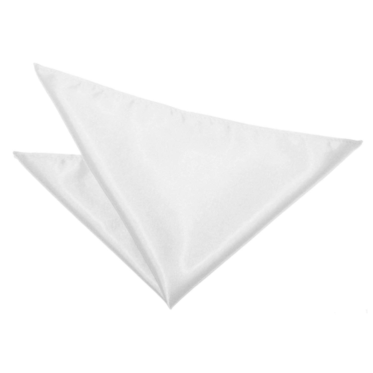 Satin Plain and Solid Pocket Square (White,Free Size)-image-24