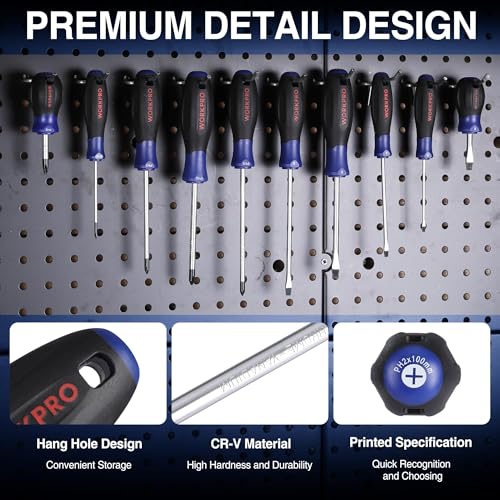 WORKPRO 10-Piece Magnetic Screwdriver Set