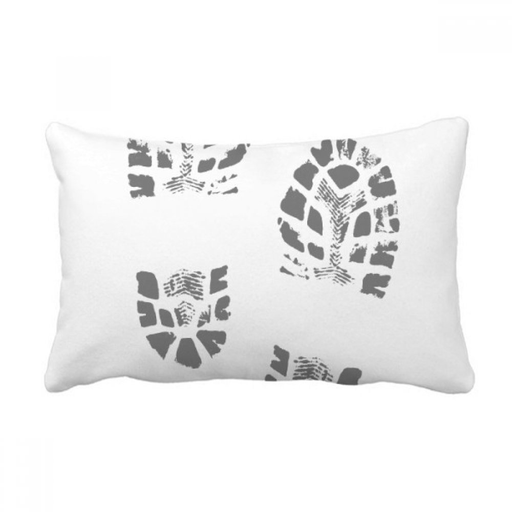 Coussin oreiller lombaire empreintes de chaussures pour soulager le dos et décorer le canapé