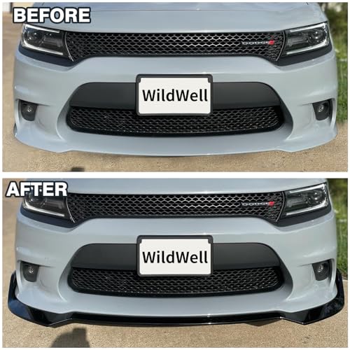 WildWell Front Bumper Lip Splitter Compatible with 2015-2024 Dodge Charger by WildWell - Used condition - Image 2