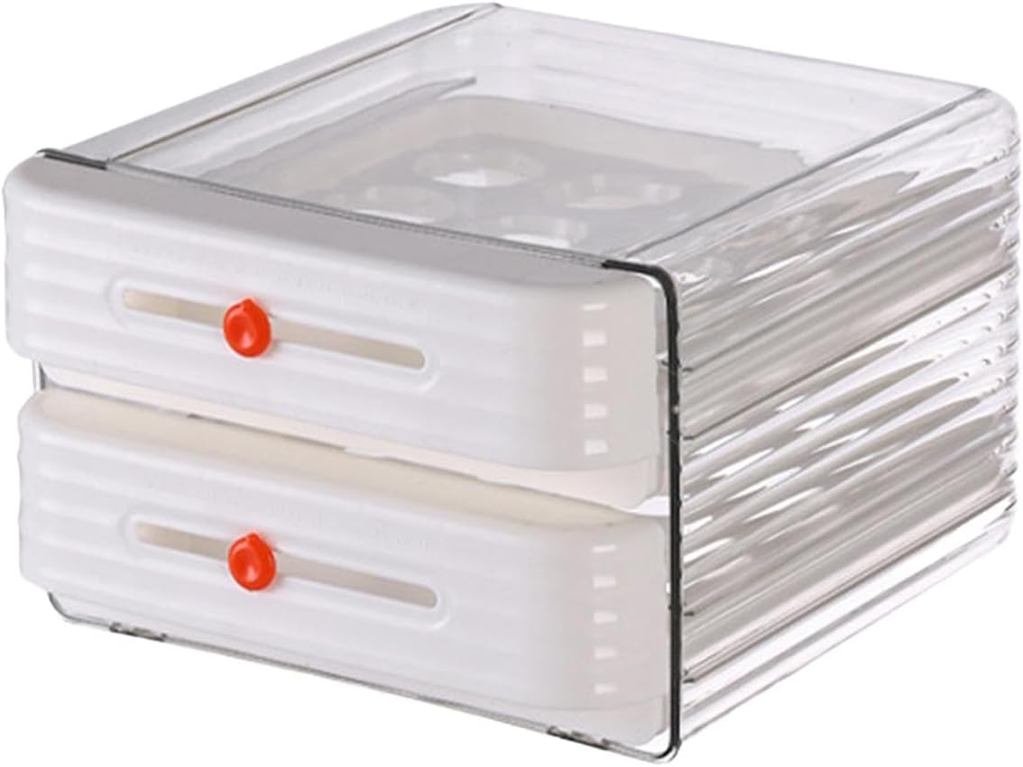 Egg Drawer 2 Layer Egg Fresh Storage Box Transparent Reusable Egg Holder for Refrigerator for Cabinet Refrigerator?