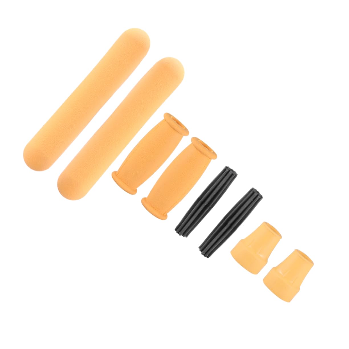 HOODANCOS Walking Stick Handle Grip 8pcs Set Rubber Axillary Mop Handle Anti-slip Crutch Accessories