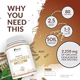 Organic Fenugreek Capsules 2250mg - 240 Vegan Capsules - 100% Pure Fenugreek Powder - Soil Association Certified - Fenu Greek Supplement for Women & Men - Made in The UK - Nu U Nutrition - Image 4
