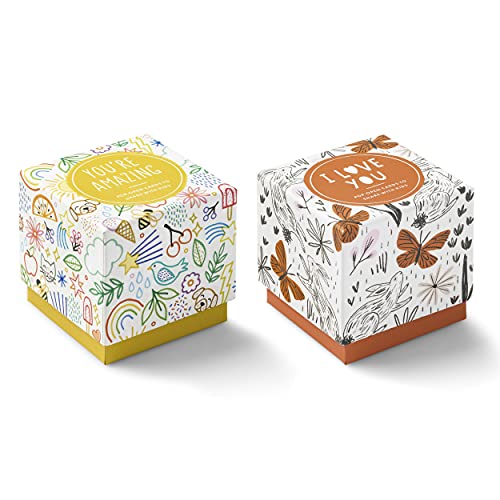 Cartes pop-up messages enfants boîte de petits mots d'amour