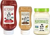 Sir Kensington's Hero Trio Sampler Pack - Classic Ketchup, Avocado Oil Mayo, Spicy Brown Mustard, Pack of 3