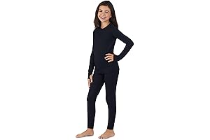 Cuddl Duds Fleece-Lined Thermal Underwear for Little Girls- Best Protection and Comfort