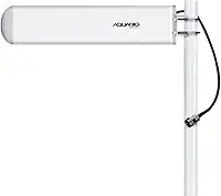 Antena Celular 2600 MHz 14 dBi, Aquario, CF-2614, Branco, Pequeno