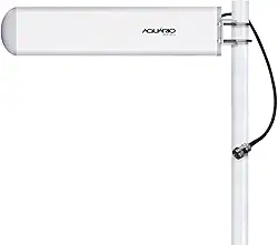 Antena Celular 2600 MHz 14 dBi, Aquario, CF-2614, Branco, Pequeno