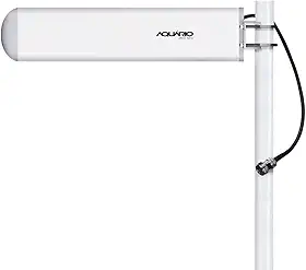 Antena Celular 2600 MHz 14 dBi, Aquario, CF-2614, Branco, Pequeno