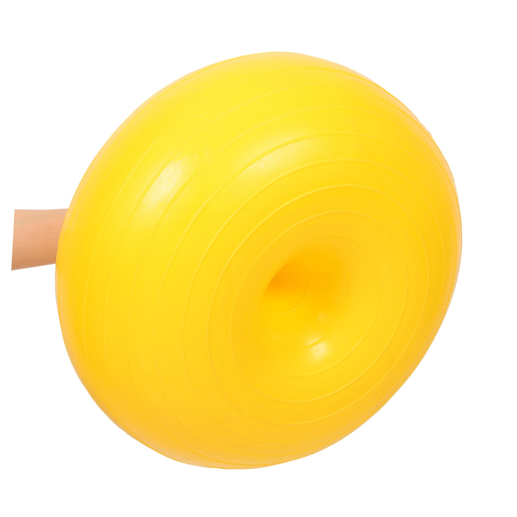 WOONEKY Pelota de Yoga de PVC para Pilates y Equilibrio Amarilla