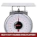 Tada 44 LBS Stainless Steel Mechanical Kitchen Scale Heavy Duty Portion-Control Food Scale Produce Scale with Stainless Steel Platform