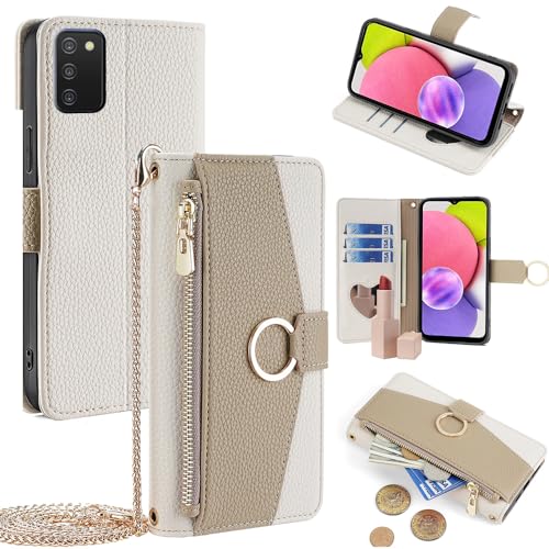 Résistant aux chocs étui Honor 200 Lite blanc portefeuille anti-perte