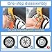 8 Pack Universal Tire Chains,Emergency Portable Snow Chains Suitable for Car, Truck, and SUV, Zip Tie Tire Chains, Adjustable Thickened Snow Tyre Chains Thickened Wear-Resistant TPU Anti-Slip Chains