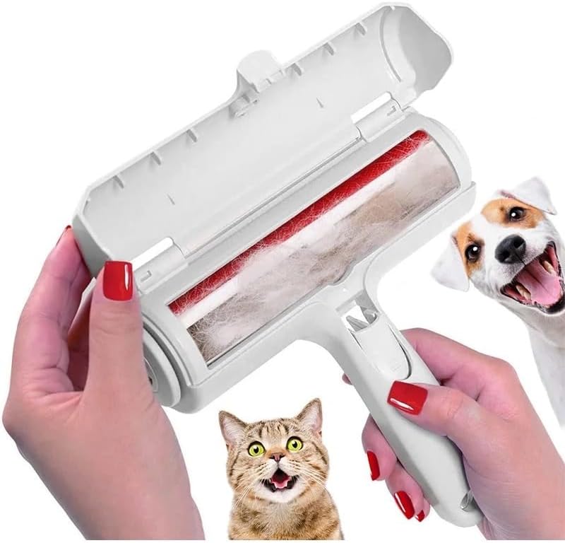 Deredore Pet Hair Removal Tool - Cat, Dog, Pet Hair Remover for Couch, Furniture, Carpet - Portable, Reusable Lint Roller and Pet Fur…