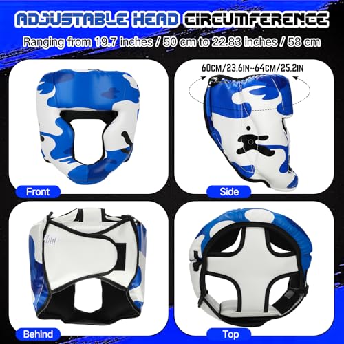Image of Arrowbash Boxing Headgear and Gloves Set for Kids 6oz Boxing Gloves and Wrestling Headgear Sparring Equipment for Boxing Kickboxing Muay Thai BJJ Karate Training