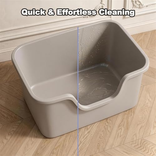 Arenero grande para gatos con bordes altos y extra amplio miniatura 5