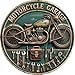 AWISZZZ Motorcycle Garage Metal Sign 8x8in Round Industrial Plaque for Workshop Wall Decor Biker Enthusiast Gift
