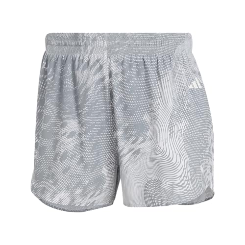 adidas Women's Adizero Running Split Shorts, White, X-Small