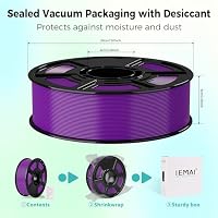 IEMAI ASA Filament 1.75mm 1Kg, 3D Drucker Filament ASA Violett, UV-beständig, Hitzebeständig, Maßgenauigkeit+/-0,02mm – Ansicht 7