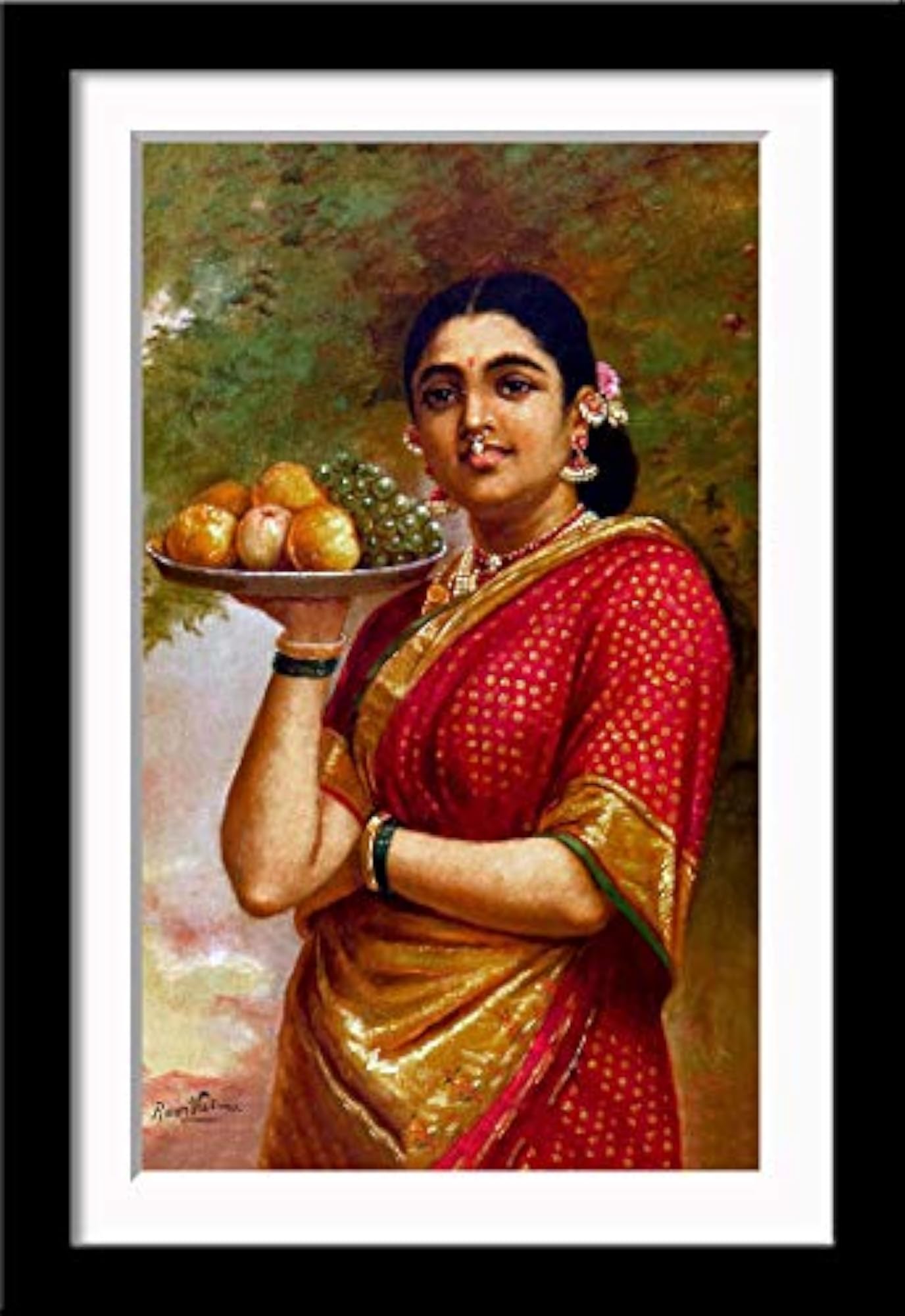 Madri - Raja Ravi Varma - Large Poster, MultiColour