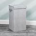 mDesign Cubo de ropa para lavado color gris - Cesto plegable para...