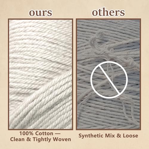 656Ft Butchers Twine – 100% Natural Cotton Kitchen String, Oven Safe for Tying Meat, Roasting, Trussing Turkey, Baking, Grilling – Food Grade for Cooking, Crafts, and Gift Wrapping