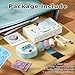 Byeodio Sticker Printer, Mini Photo Printer, Bluetooth Portable Sticker Maker with 3 Rolls Paper, Print Pod Inkless Thermal Printers for iphone, Impresora Portátil for Notes, Journal, DIY, Kids Gift