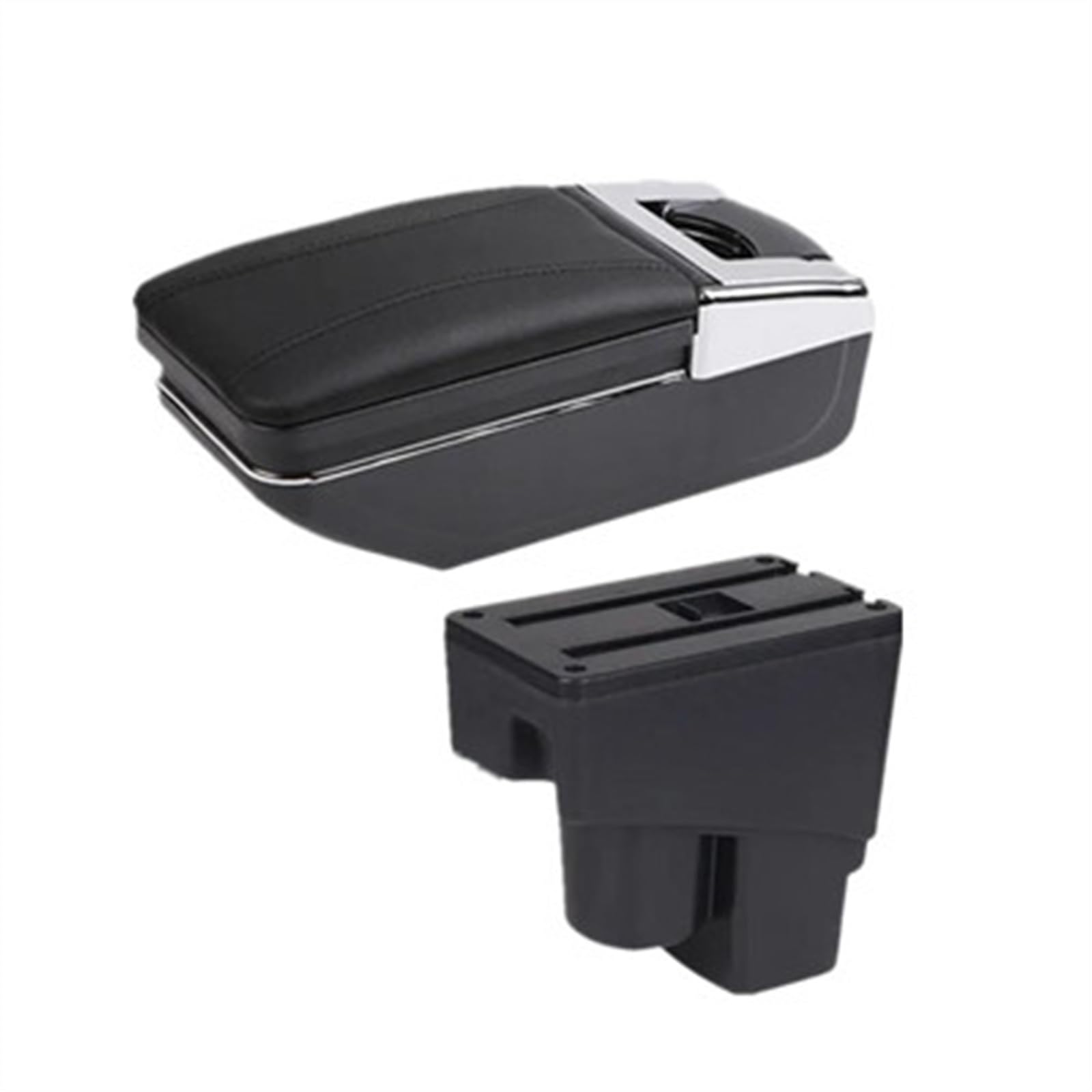 NOHEEU Car Armrest Box 2002-2007 Storage Modification Accessories For Fit For Jazz 1(A black line)
