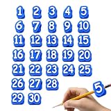 Pencil Toppers - Numbered Pencil Caps Reusable Classroom Labels