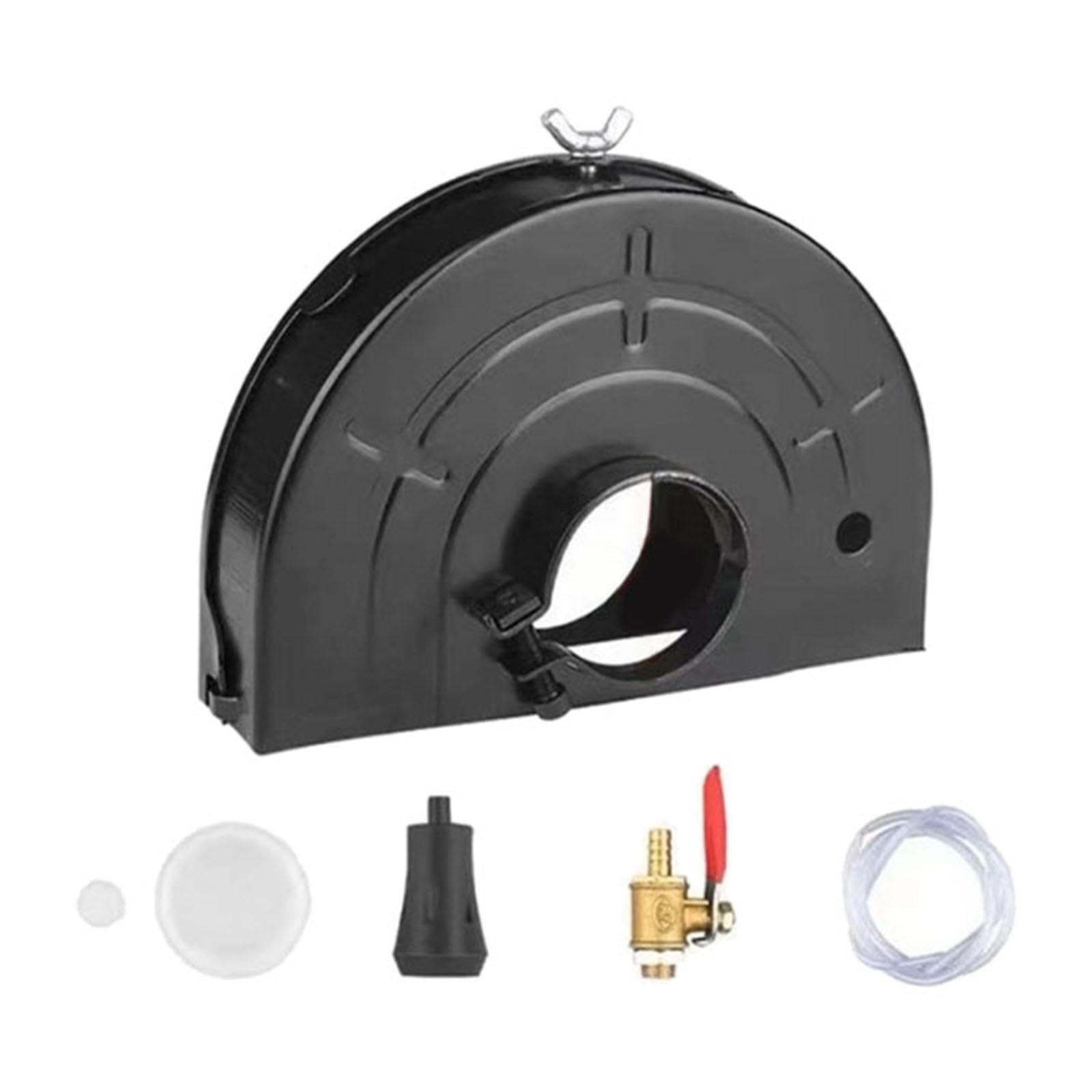Juego de Herramientas para Amoladora Protector de Amoladora Cubierta Protectora Contra El Polvo Colector de Polvo Acero Al Carbono Impermeable, Diámetro 160 mm