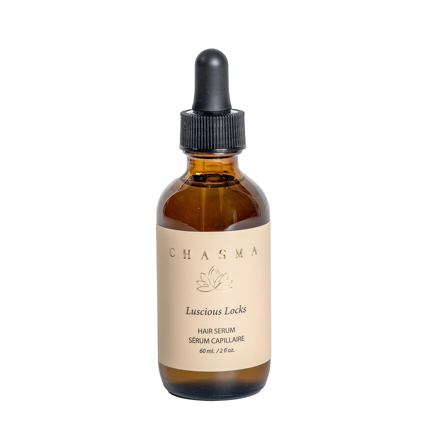 CHASMA LUSCIOUS LOCKS Non-Greasy Hair Serum with Fermented Rice Water, Rosemary Oil, Ashwagandha, Stimucap, Biotin, Coffee, and Hair Volumizing
