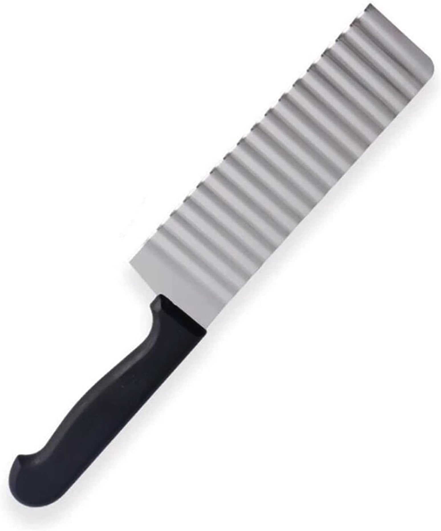 Crinkle Slicer, Stainless Steel Potato Chip Knife French Fries Chips Chopping Knives for Potato Chips, French Fries, Fruits and Vegetables Waves Cutting Tool (Pack of 1)