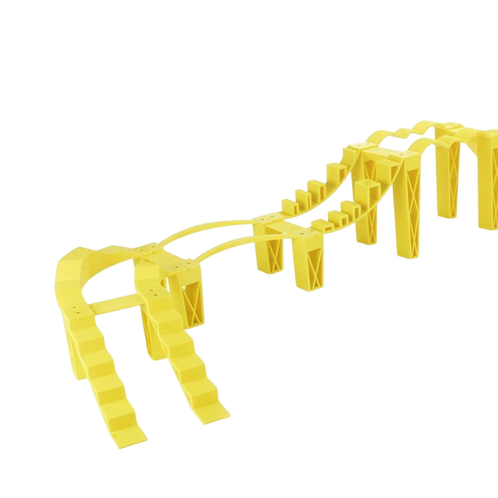 Qianly Ponte Radiocomandato per Veicoli Fuoristrada in Miniatura, Simulazione di Percorso a Ostacoli, Rampa di Prova Professionale, Accessorio in Polipropile, Style a
