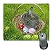 Produktbild Roger Natural Rubber Mouse Pad/Matte mit genähten Kanten, Ein Niedliches Osterhase in Einem korb3