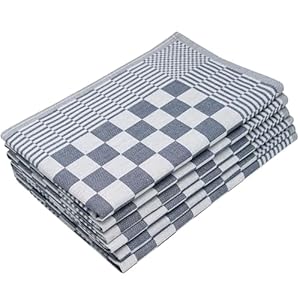 ZOLLNER 6 theedoeken, 65×65 cm, 100% katoen, 236 gsm, 352
