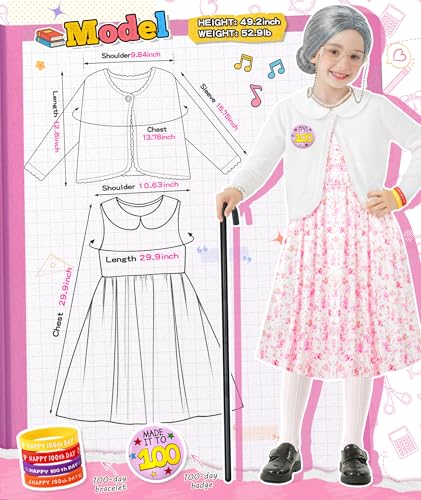 Disfraz de Vieja para Niñas 5-7 Años miniatura 4